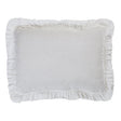 Orchids Lux Ruffle Solid Color & Ruffle White 20 X 36 Duvet Cover Sham