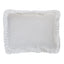 Orchids Lux Ruffle Solid Color & Ruffle White 20 X 36 Duvet Cover Sham