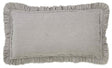 Orchids Lux Ruffle Solid Color & Ruffle Grey 20 X 36 Duvet Cover Sham