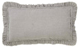 Orchids Lux Ruffle Solid Color & Ruffle Grey 20 X 36 Duvet Cover Sham