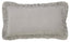 Orchids Lux Ruffle Solid Color & Ruffle Grey 20 X 36 Duvet Cover Sham