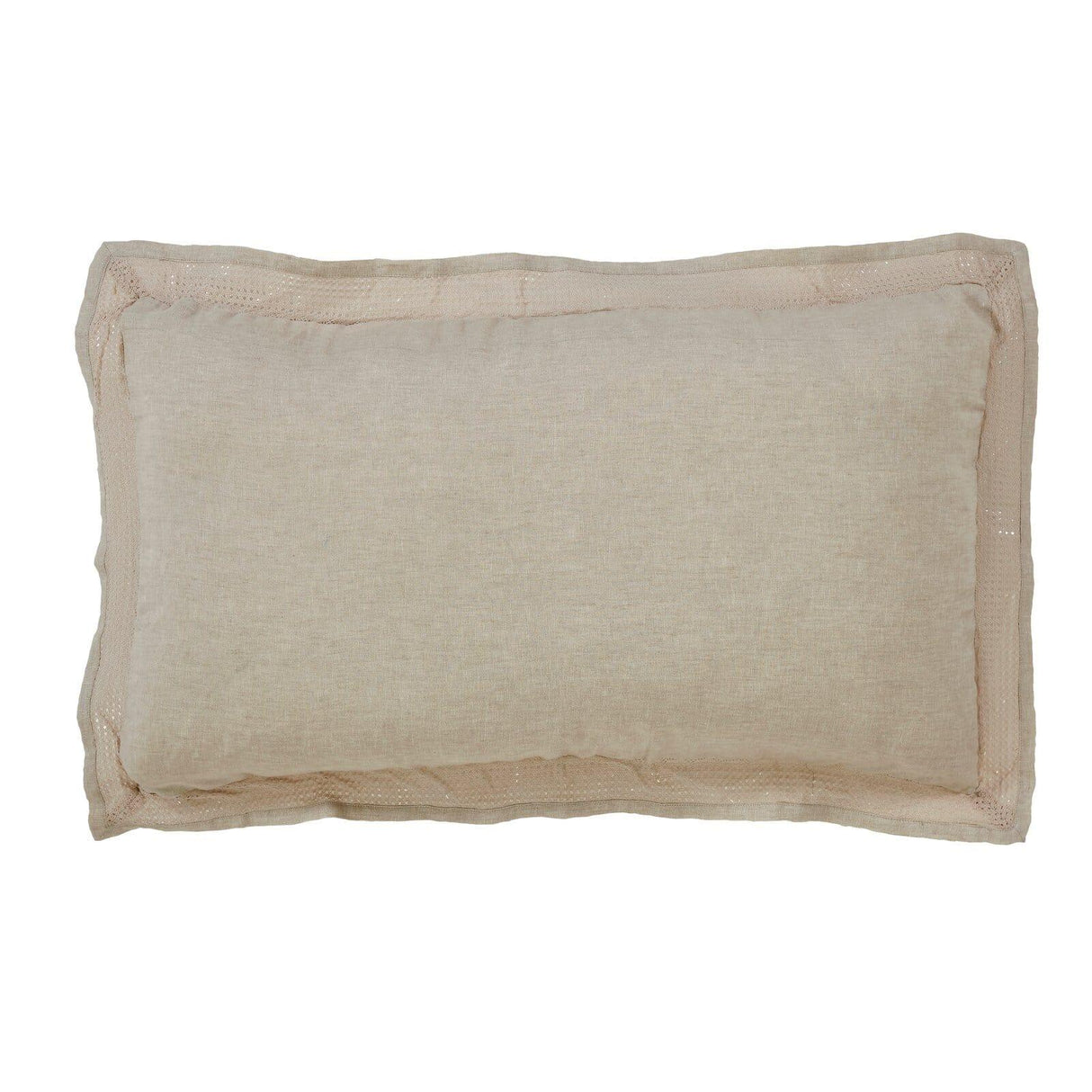Orchids Lux Sienna Solid Color & Lace Beige 20 X 36 Duvet Cover Sham
