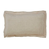Orchids Lux Sienna Solid Color & Lace Beige 20 X 36 Duvet Cover Sham