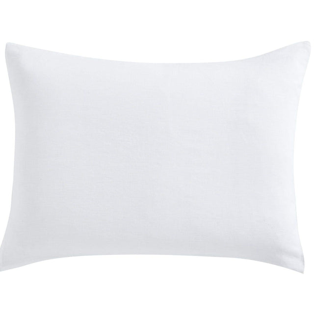 Orchids Lux Classic Solid Color White 20 X 36 Duvet Cover Sham