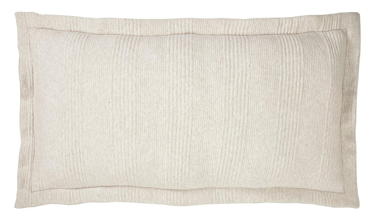 Orchids Lux Savoy Stripes Oatmeal Melange 20 X 36 Duvet Cover Sham