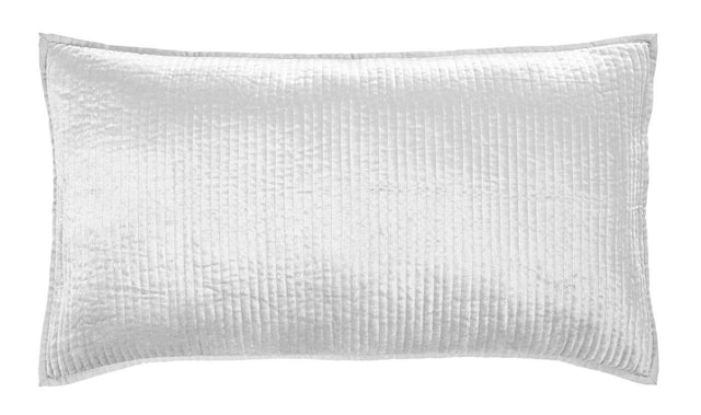 Orchids Lux Spencer Channel White 20 X 36 Coverlet Sham