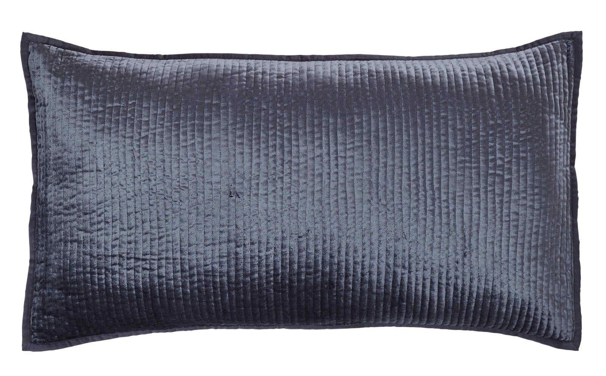 Orchids Lux Spencer Channel Navy 20 X 36 Coverlet Sham