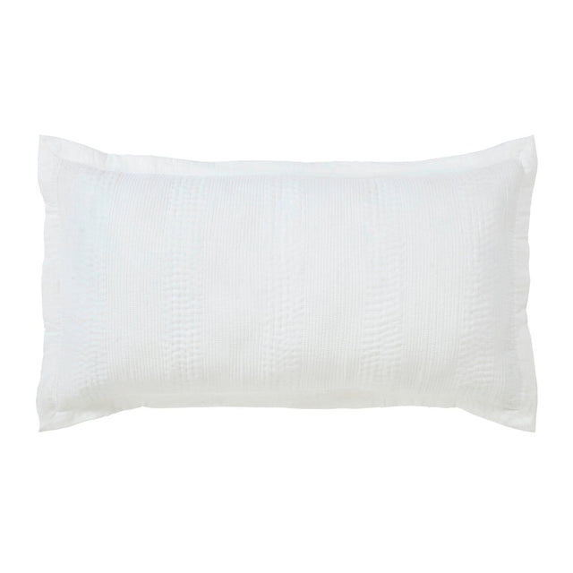 Orchids Lux Laysan Channel White 20 X 36 Coverlet Sham