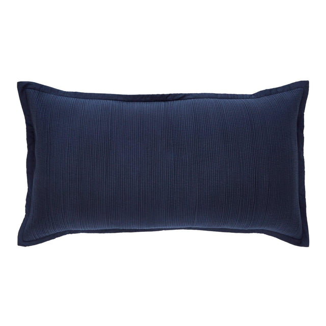 Orchids Lux Laela Stripes Navy 20 X 36 Coverlet Sham