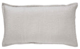 Orchids Lux Lucy Stitching Oyster 20 X 36 Coverlet Sham