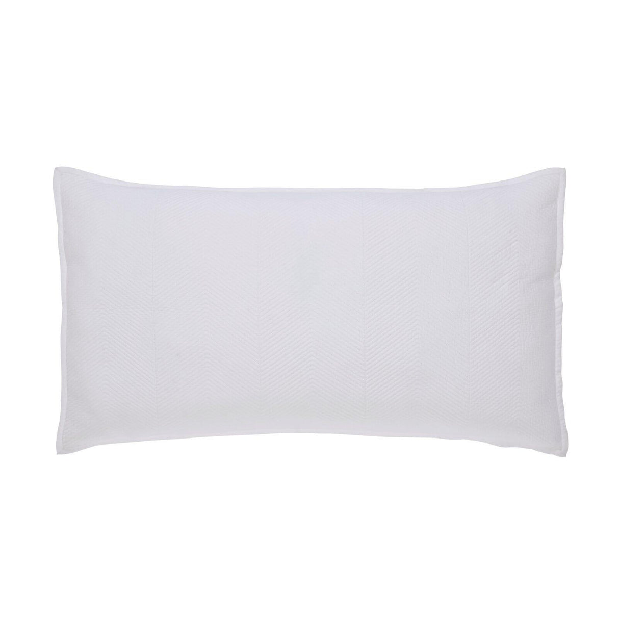 Orchids Lux Athena Chevron White 20 X 36 Coverlet Sham