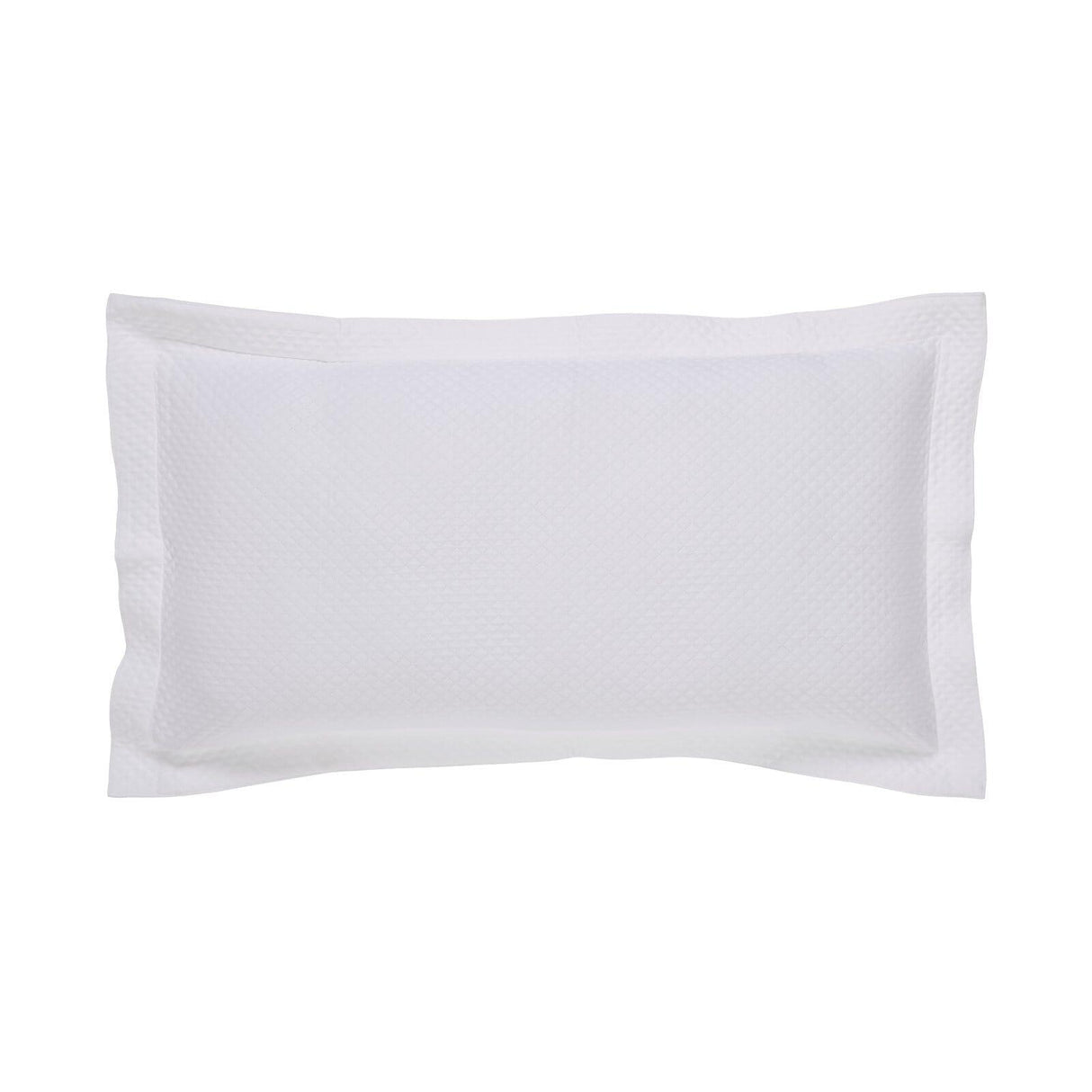 Orchids Lux Hamilton Geomatric White 20 X 36 Matelasse Coverlet Sham