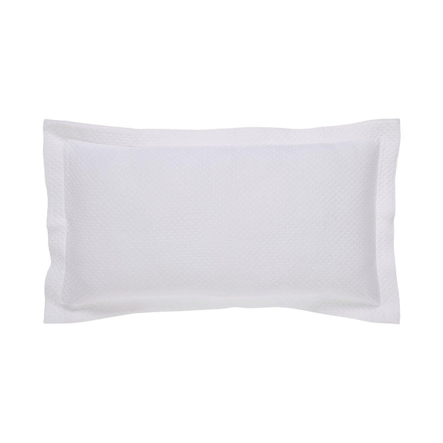 Orchids Lux Hamilton Geomatric White 20 X 36 Matelasse Coverlet Sham