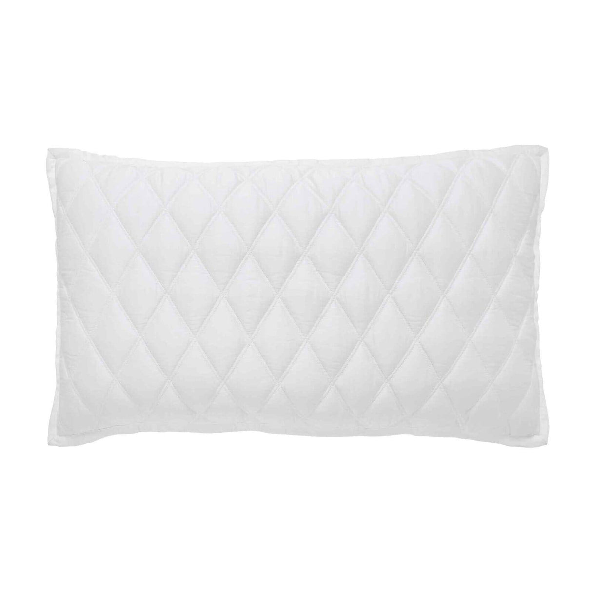 Orchids Lux Avalon Geomatric White 20 X 36 Coverlet Sham