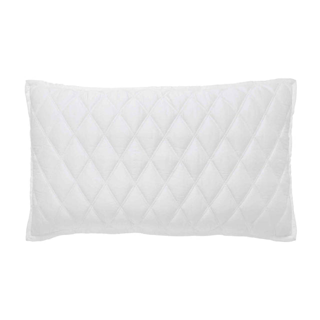 Orchids Lux Avalon Geomatric White 20 X 36 Coverlet Sham