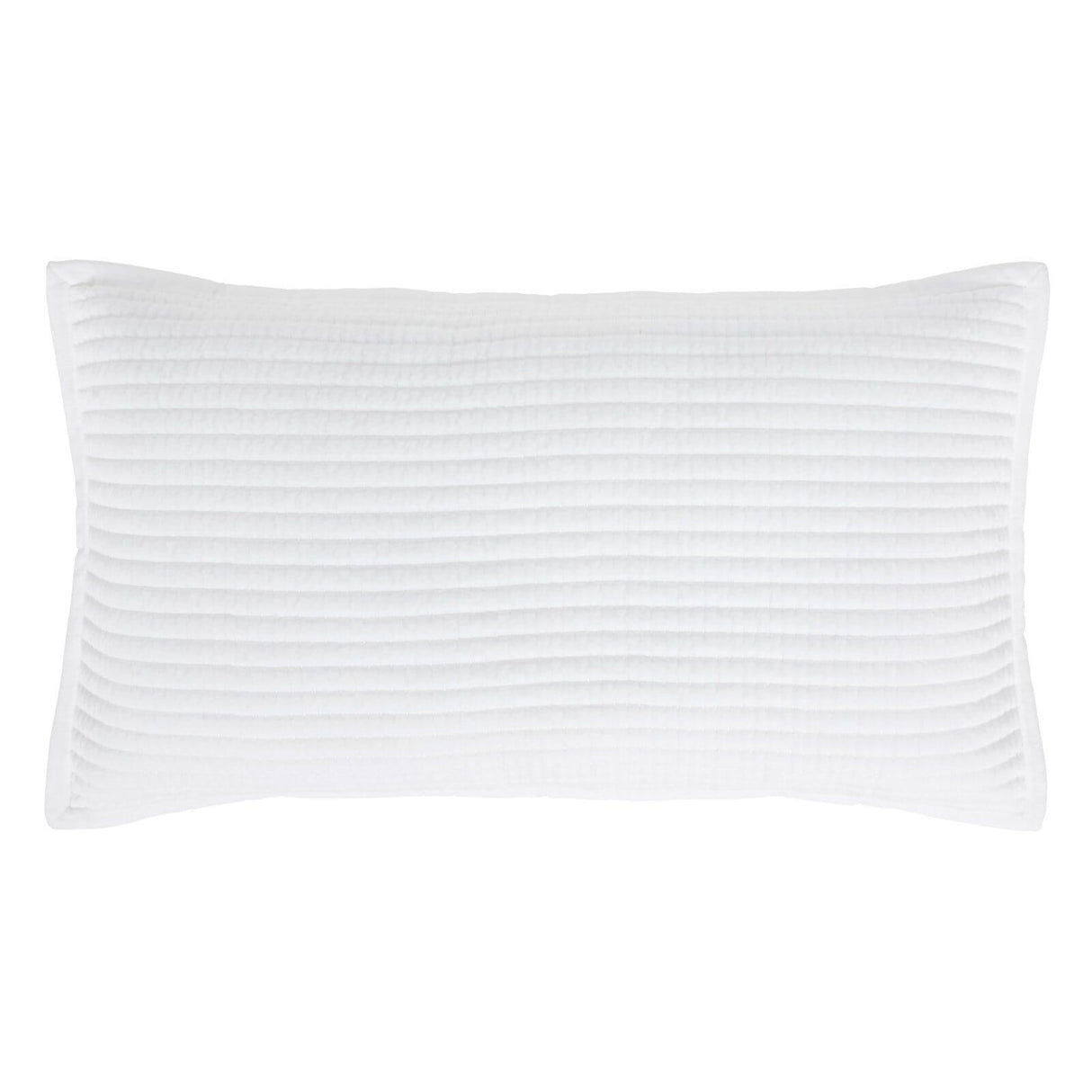 Orchids Lux Milton Geomatric White 20 X 36 Coverlet Sham