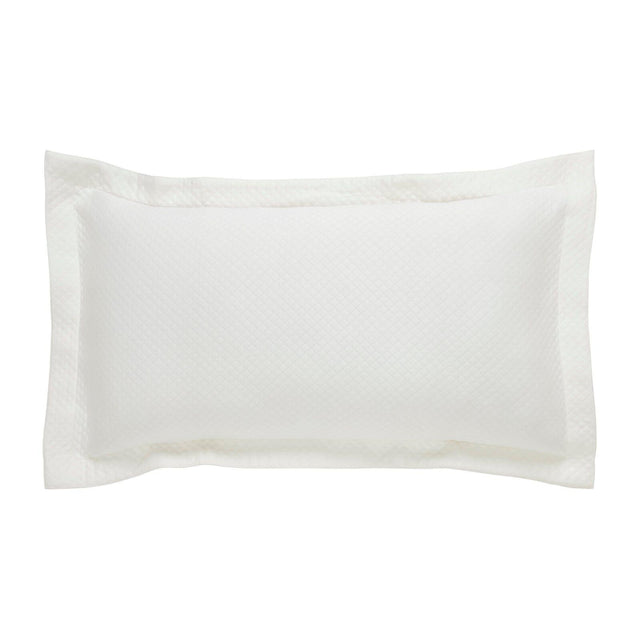 Orchids Lux Hamilton Geomatric Off-White 20 X 36 Matelasse Coverlet Sham