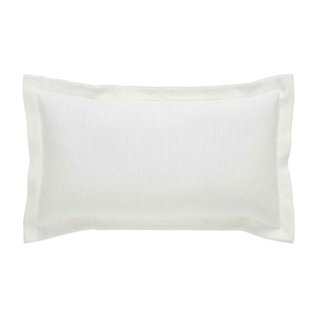 Orchids Lux Soho Stripes Off-White 20 X 36 Matelasse Coverlet Sham