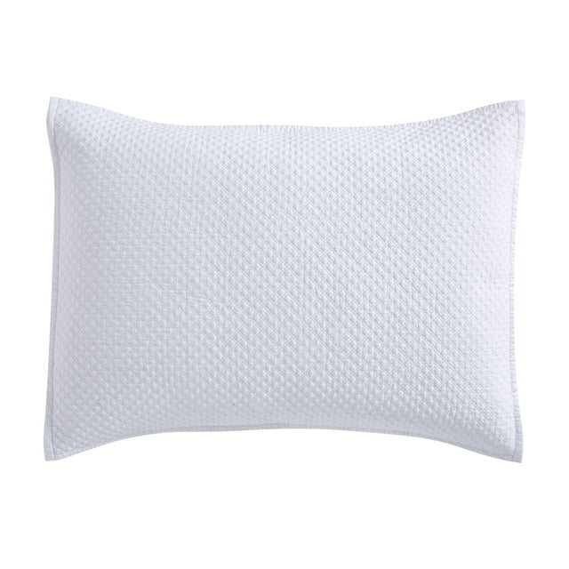 Orchids Lux Velentina Geomatric White 20 X 36 Coverlet Sham