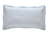 Orchids Lux Laysan Channel Sky 20 X 36 Coverlet Sham