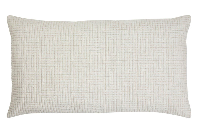 Orchids Lux Maze Geomatric Flax 20 X 36 Coverlet Sham