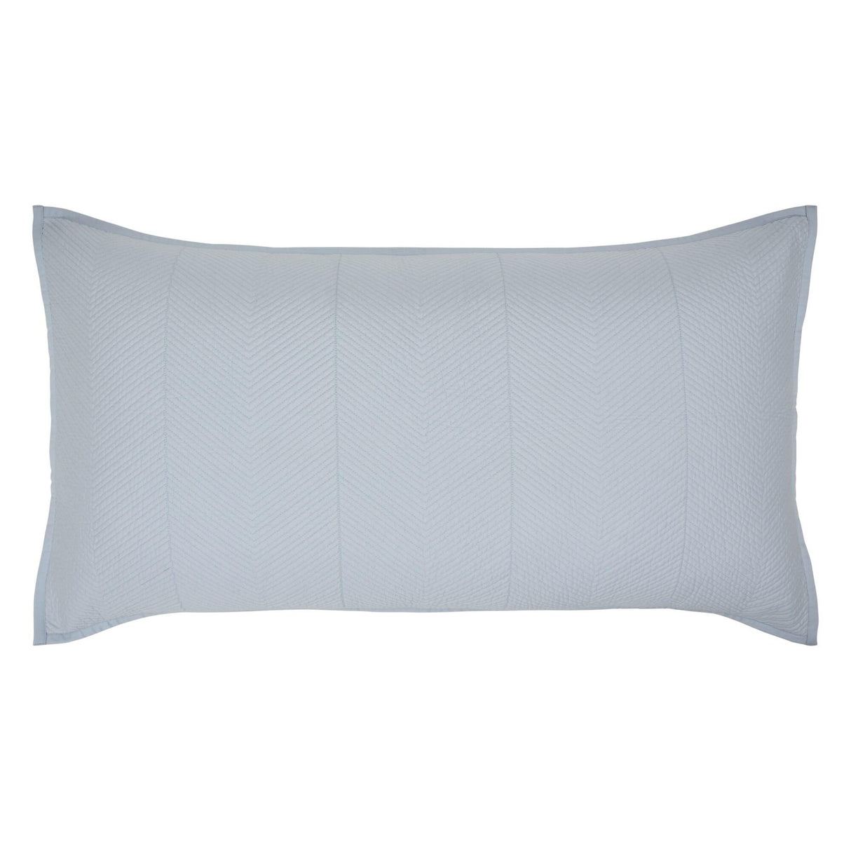 Orchids Lux Athena Chevron Blue 20 X 36 Coverlet Sham