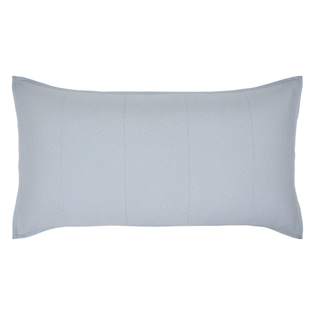 Orchids Lux Athena Chevron Blue 20 X 36 Coverlet Sham
