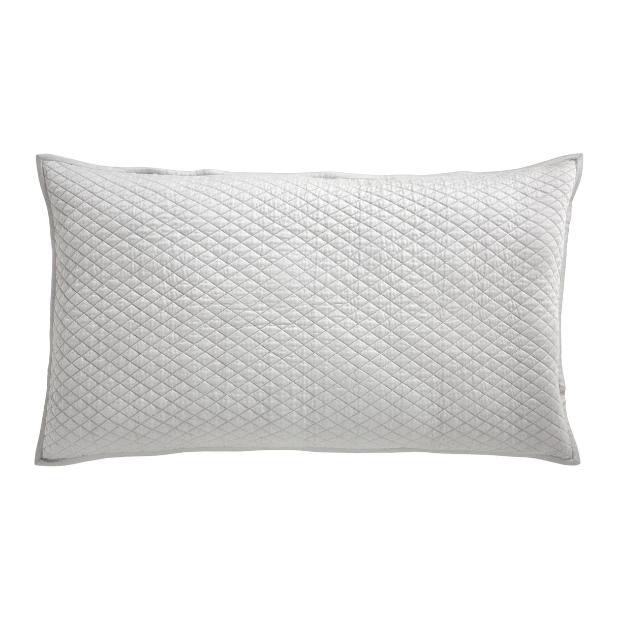 Orchids Lux Merida Geomatric Mist 20 X 36 Quilted Coverlet Sham
