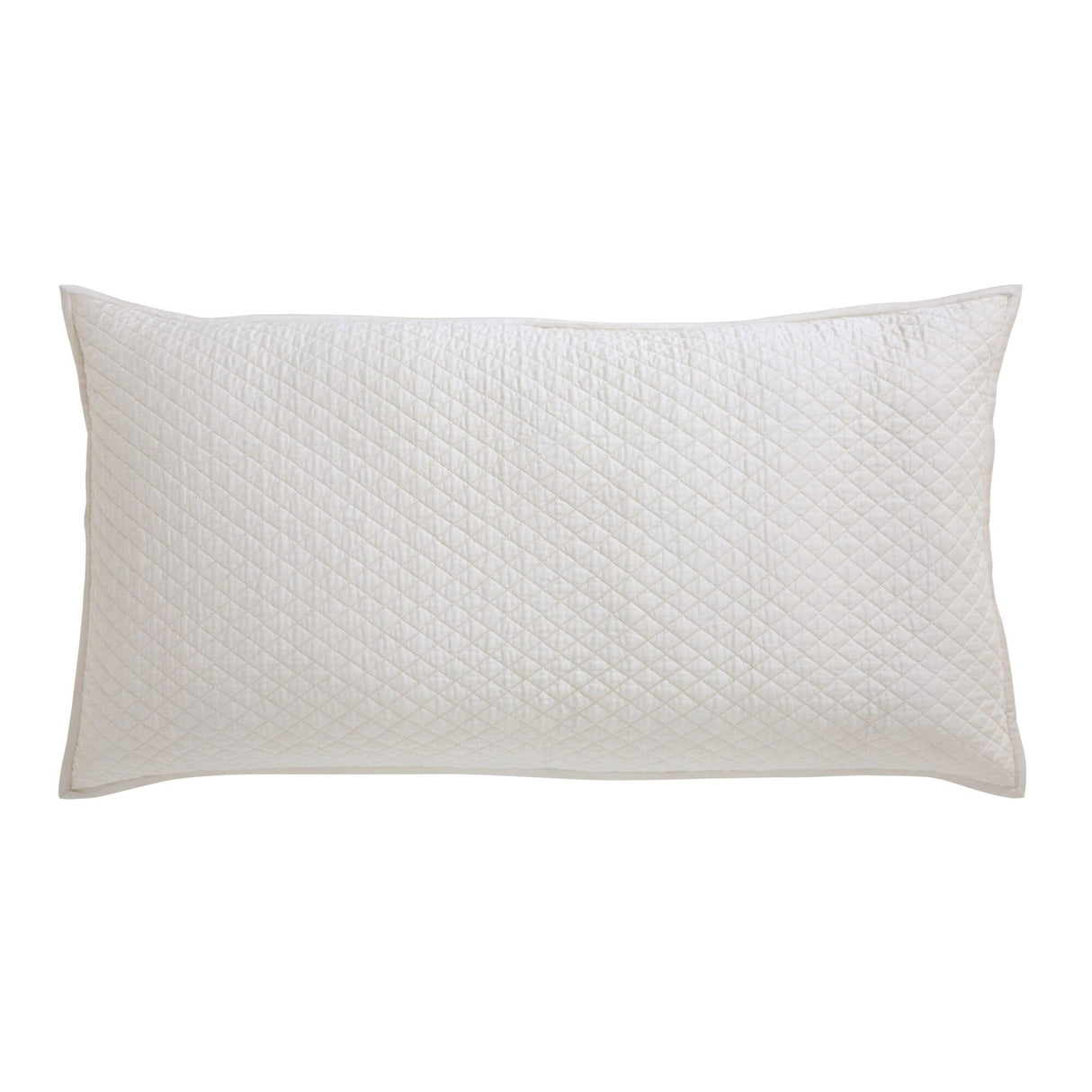 Orchids Lux Merida Geomatric Beige 20 X 36 Quilted Coverlet Sham