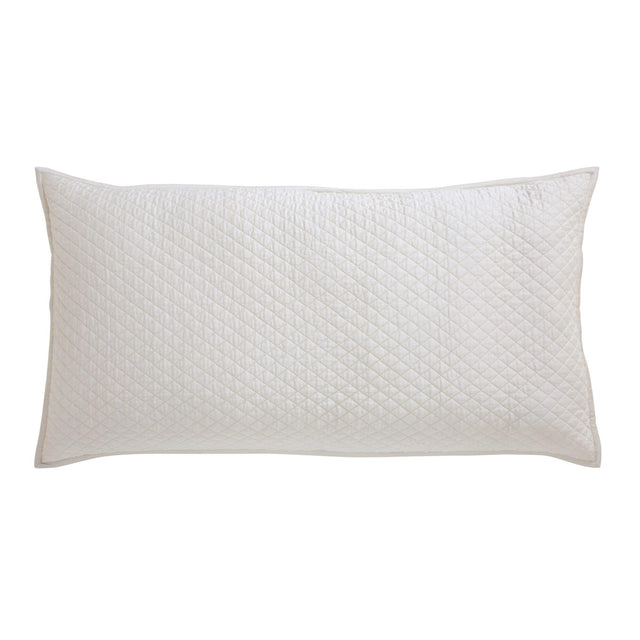 Orchids Lux Merida Geomatric Beige 20 X 36 Quilted Coverlet Sham