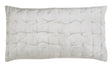 Orchids Lux Bailey Solid Color & Tuck Embroidery Silver 20 X 36 Quilt Sham