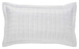 Orchids Lux Madison Stitch Pearl 20 X 36 Quilt Sham