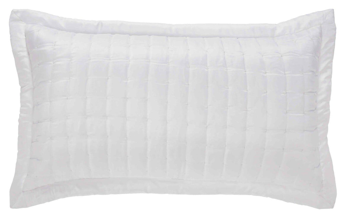 Orchids Lux Madison Stitch Pearl 20 X 36 Quilt Sham