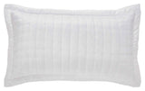 Orchids Lux Madison Stitch Pearl 20 X 36 Quilt Sham