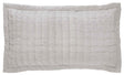 Orchids Lux Madison Stitch Oyster 20 X 36 Quilt Sham