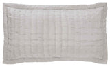 Orchids Lux Madison Stitch Oyster 20 X 36 Quilt Sham