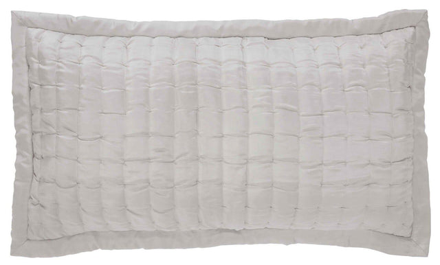 Orchids Lux Madison Stitch Oyster 20 X 36 Quilt Sham