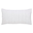 Orchids Lux Gatsby Channel Quilting White 20 X 36 Quilt Sham