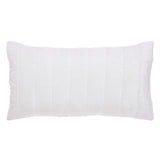 Orchids Lux Gatsby Channel Quilting White 20 X 36 Quilt Sham
