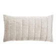 Orchids Lux Gatsby Channel Quilting Champagne 20 X 36 Quilt Sham