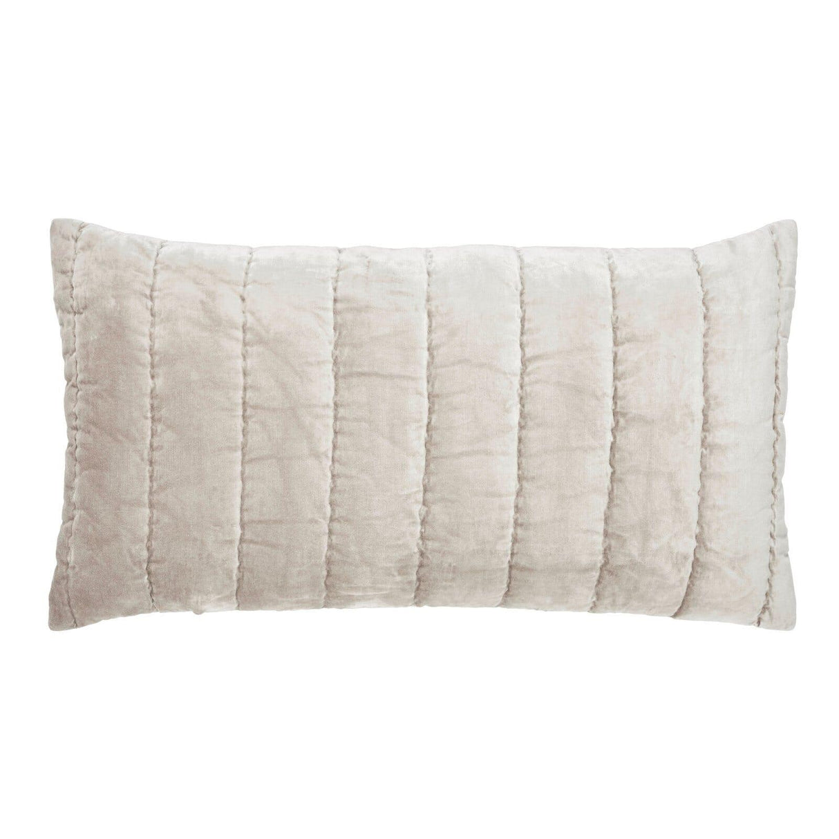 Orchids Lux Gatsby Channel Quilting Champagne 20 X 36 Quilt Sham
