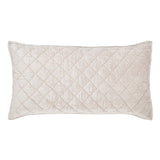 Orchids Lux Clermont Geomatric White 20 X 36 Quilt Sham