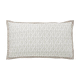 Orchids Lux Serenity Channel/Geomatric/Floral Sand 20 X 36 Printed Quilt Sham