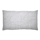 Orchids Lux Bella Channel Quilting Grey 20 X 36 Quilt Sham