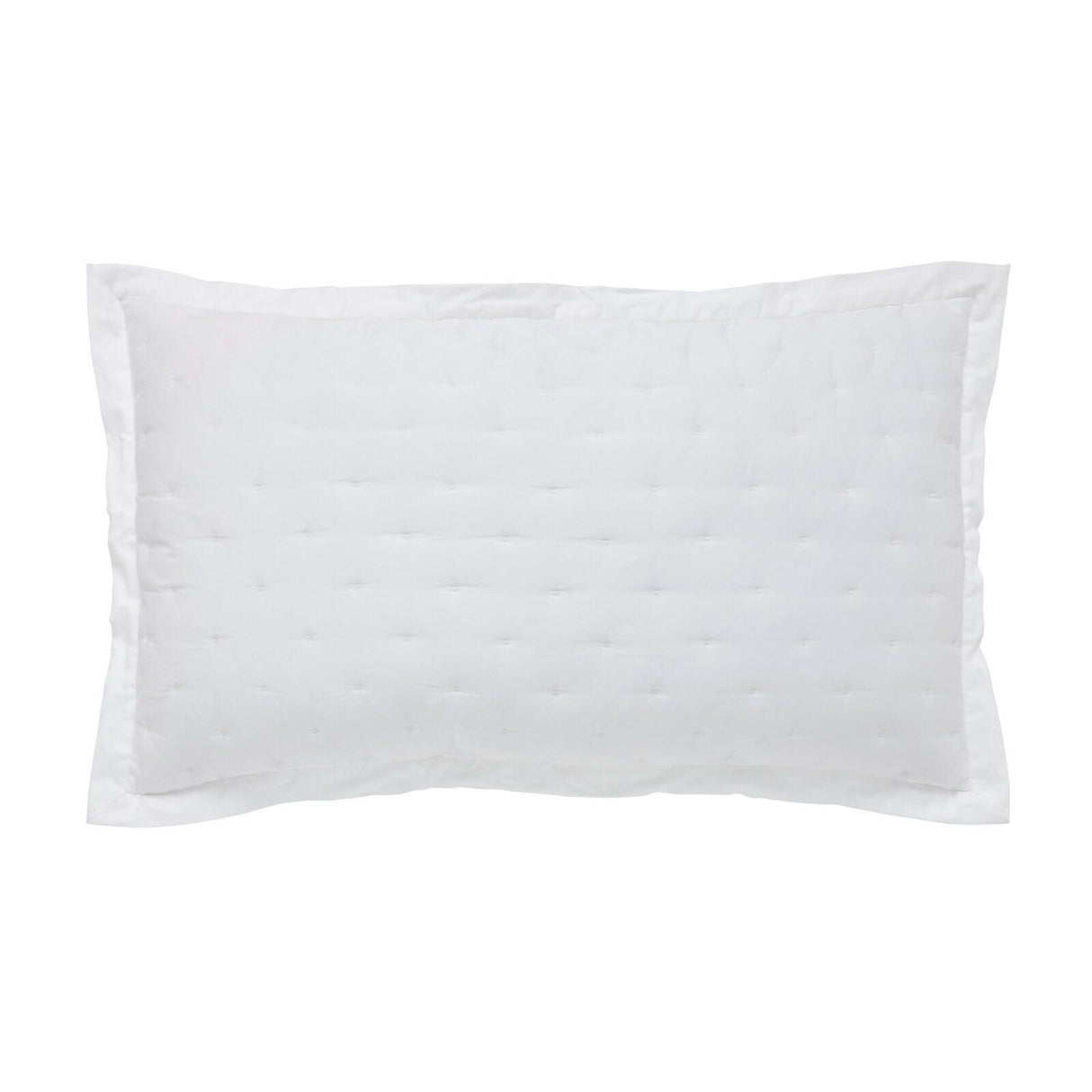 Orchids Lux Oscar Stitch White 20 X 36 Quilt Sham