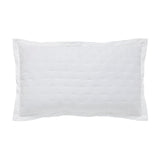 Orchids Lux Oscar Stitch White 20 X 36 Quilt Sham