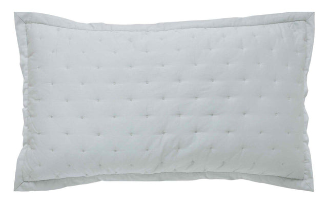 Orchids Lux Oscar Stitch Ice Mint 20 X 36 Quilt Sham