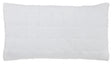Orchids Lux Bailey Solid Color & Tuck Embroidery White 20 X 36 Quilt Sham