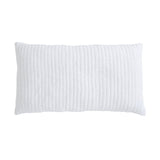 Orchids Lux Bella Channel Quilting White 20 X 36 Quilt Sham