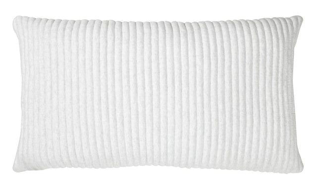 Orchids Lux Charlton Channel Quilting White Melange 20 X 36 Quilt Sham